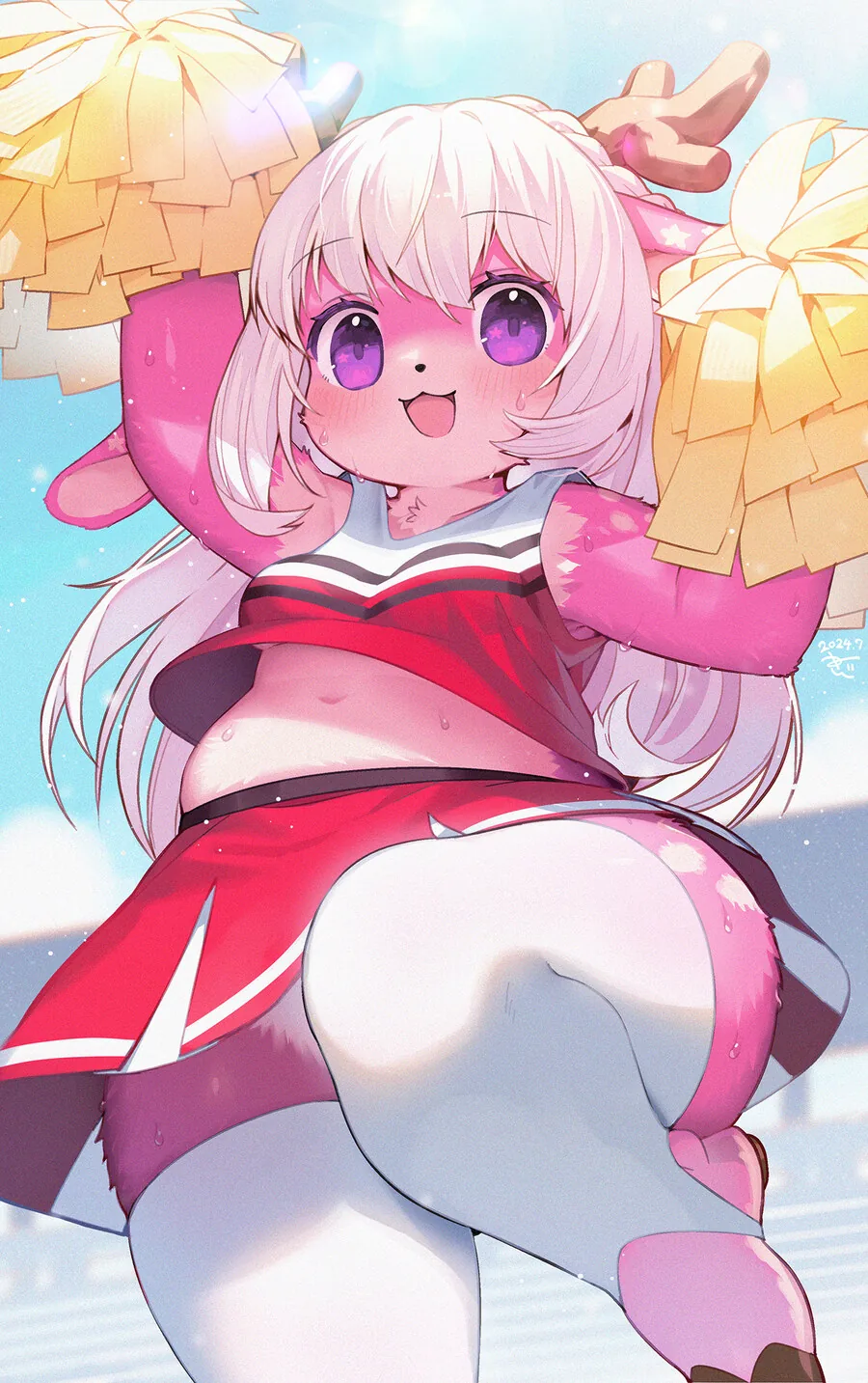 [퍼리] 꽃사슴 치어리더