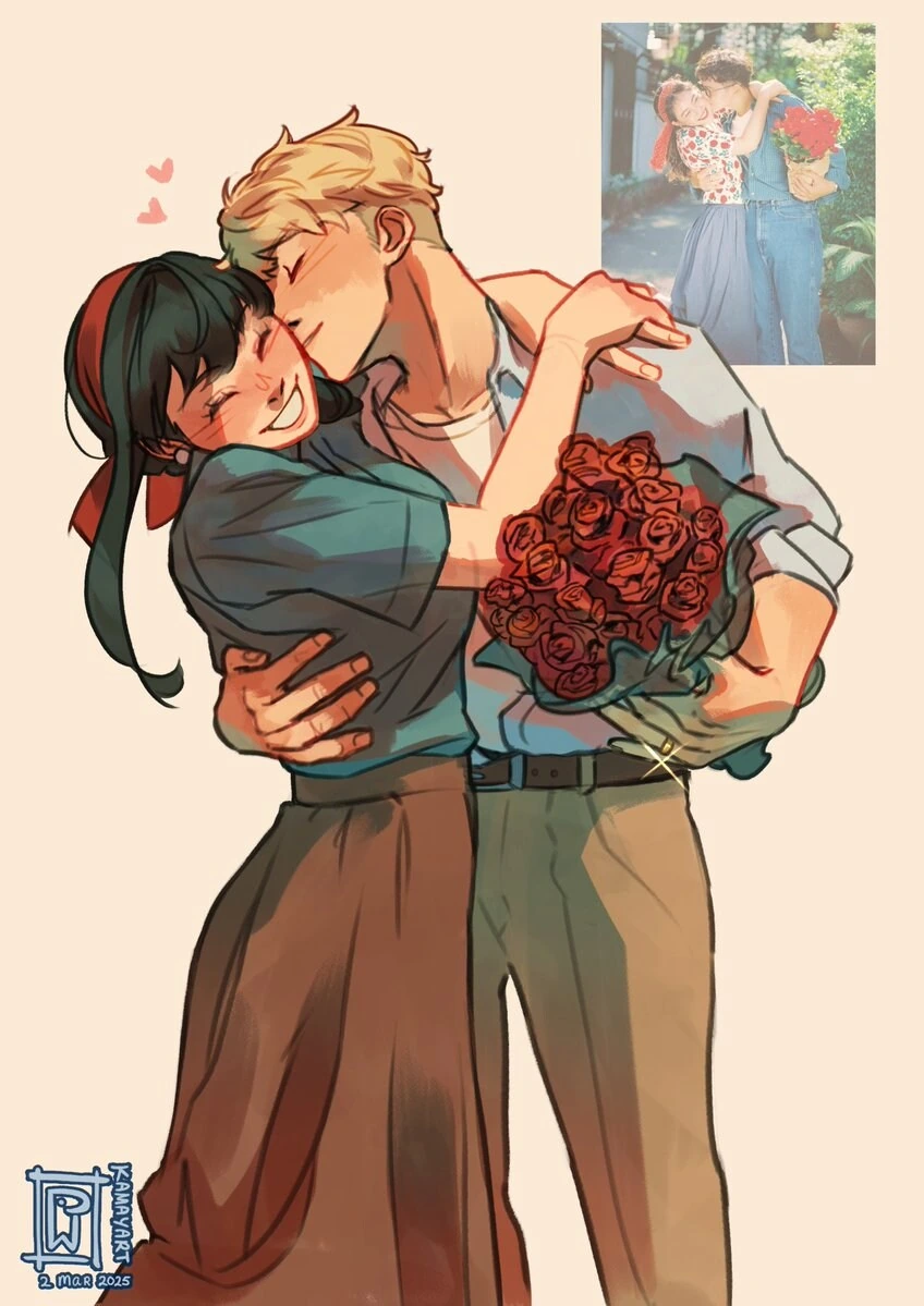 스파이패밀리) 정말 행복해보임