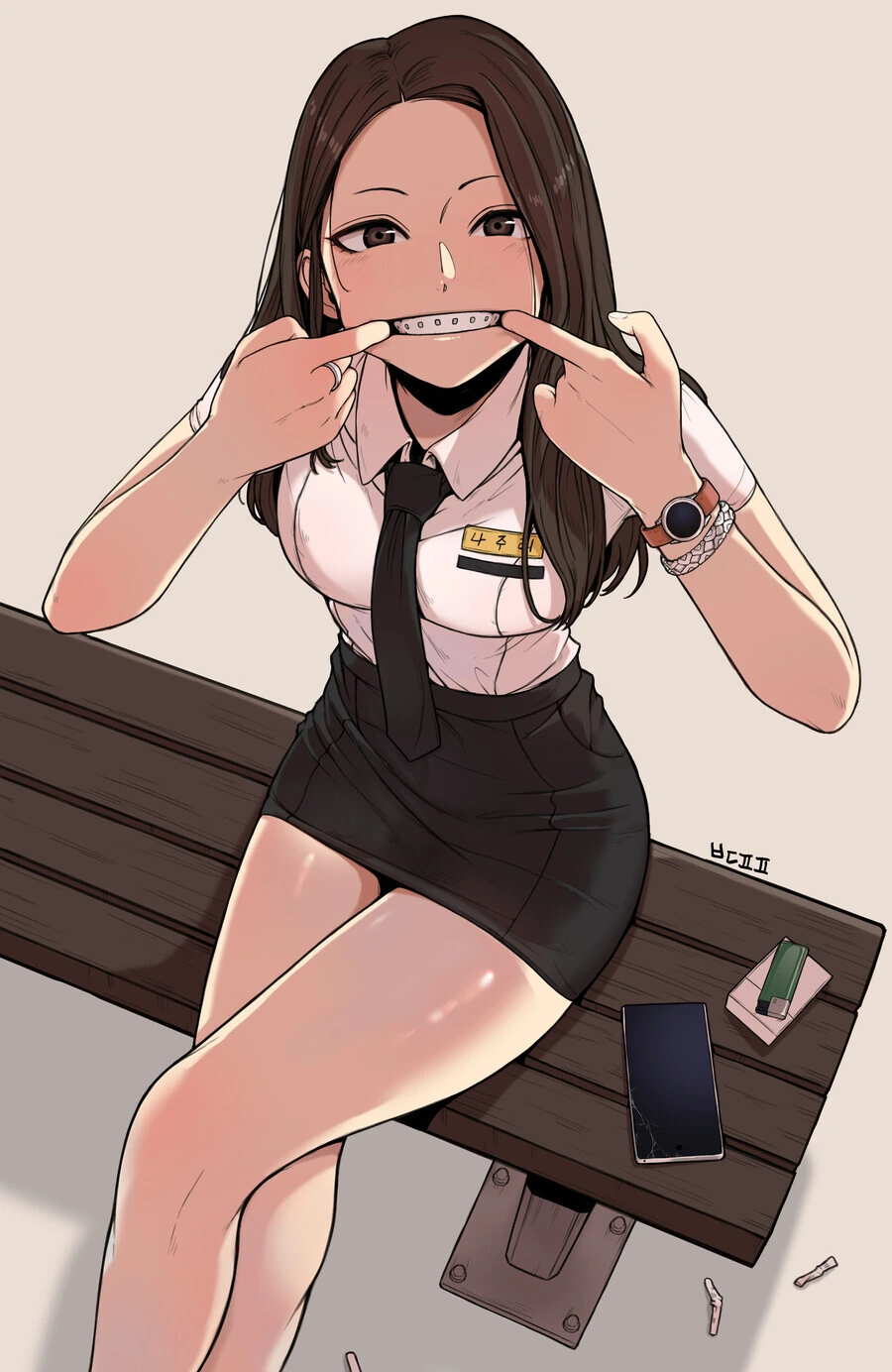 일진누나에게 교정기 보여달라고 부탁하는.manhwa - 이미지 5