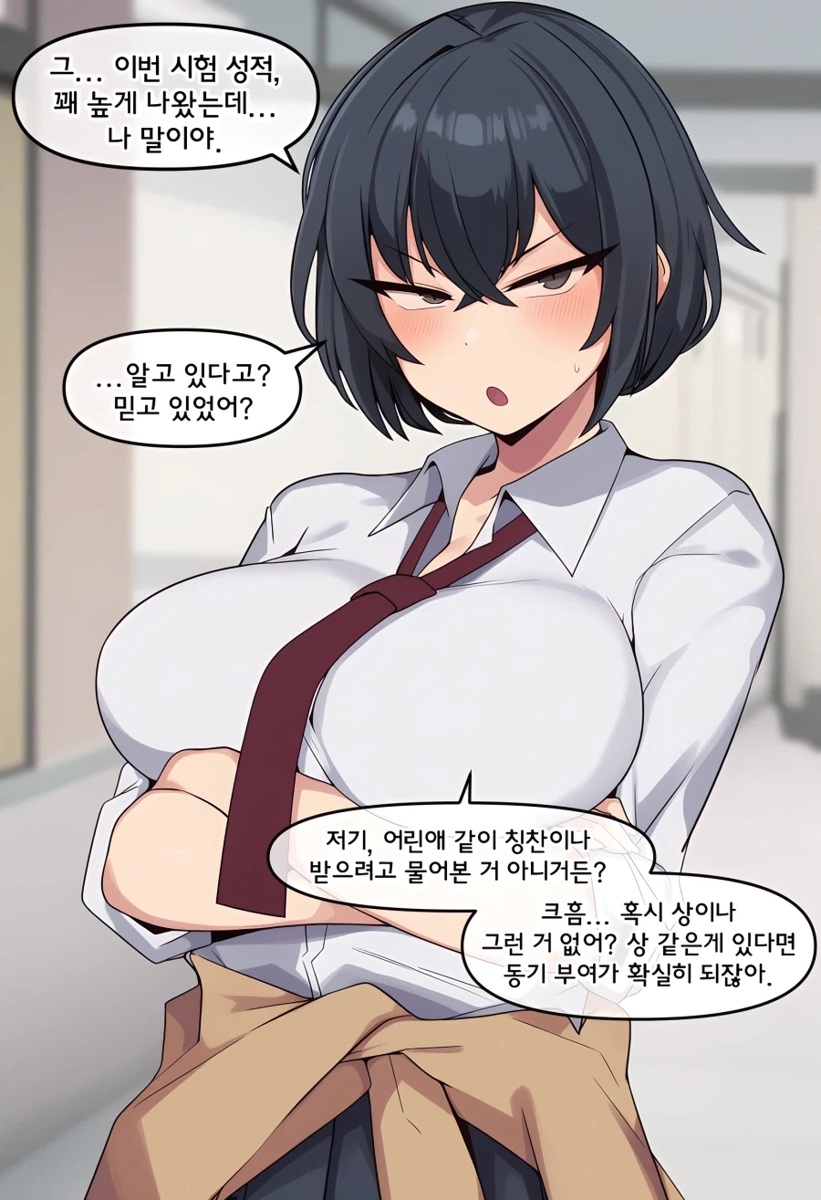 AI) 학교의 불량하기로 소문난 여학생을 계도하는 만화 - 이미지 11