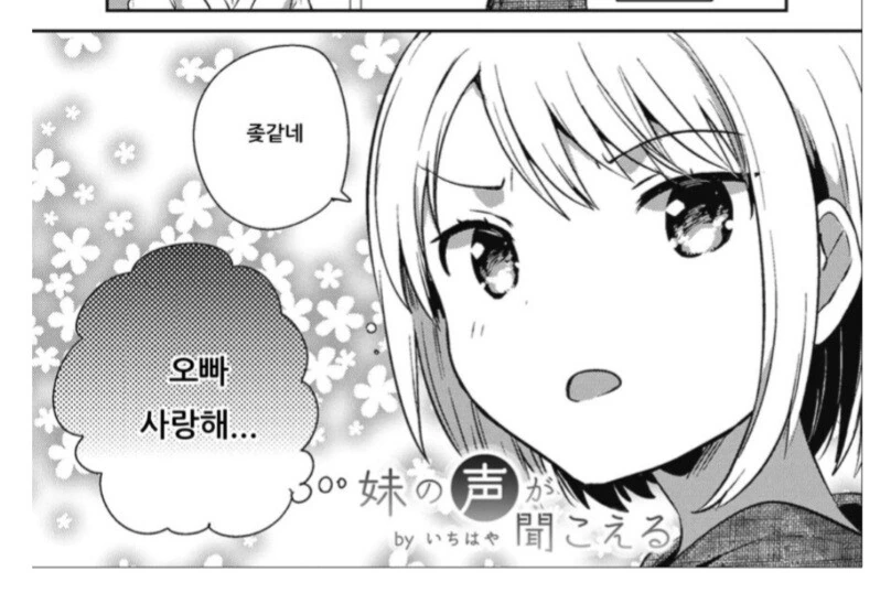 여동생 속마음이 들리는 만화