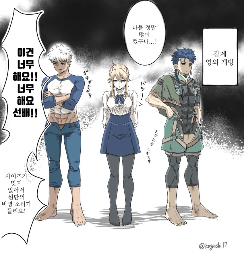 Fgo) 과거의 옷이 찢어지는 만화