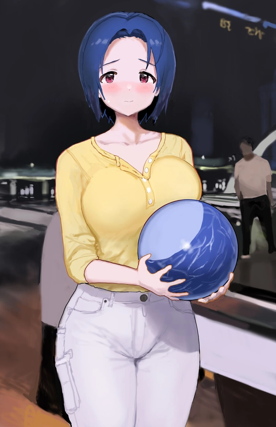 [@] 볼링공을 들고 있는 아즈사.manga