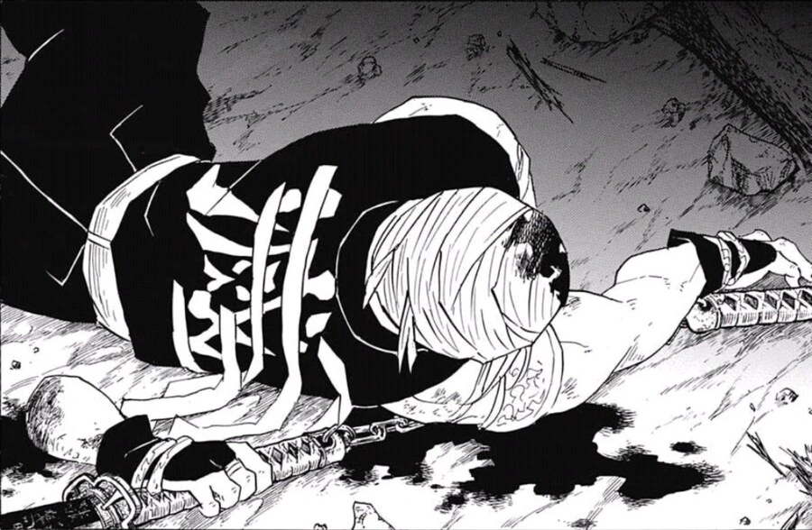 귀멸) 애니에서 텐겐이 받은 선물.manga