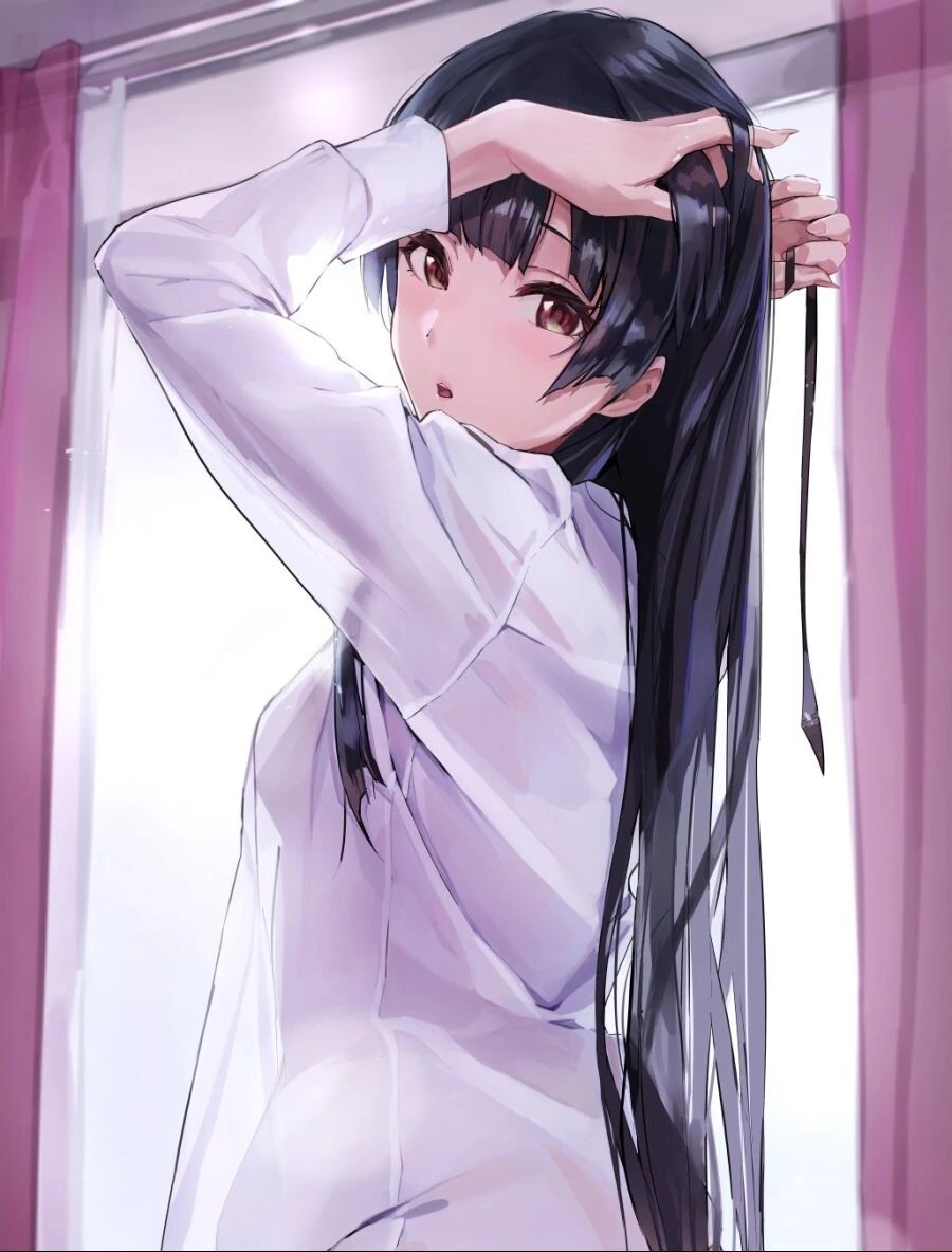 @) 머리 푼 후유코