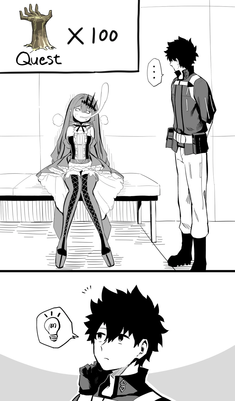 fgo)퀘스트에 지친 바반시를 ㅇㅅ시키는 구다오