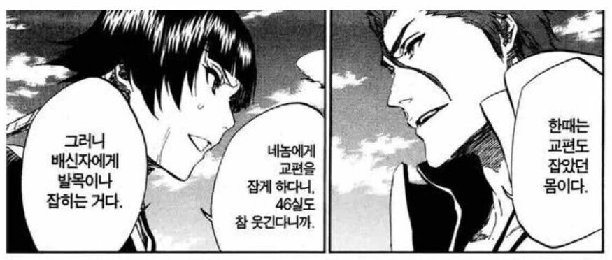 블리치) 아이젠이 싸우는 것도 멈추고 바로 잡으려 했던 장면 - 이미지 2