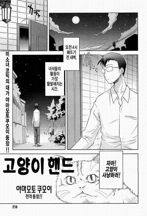 오밤중에 길고양이 만나러 가는 만화