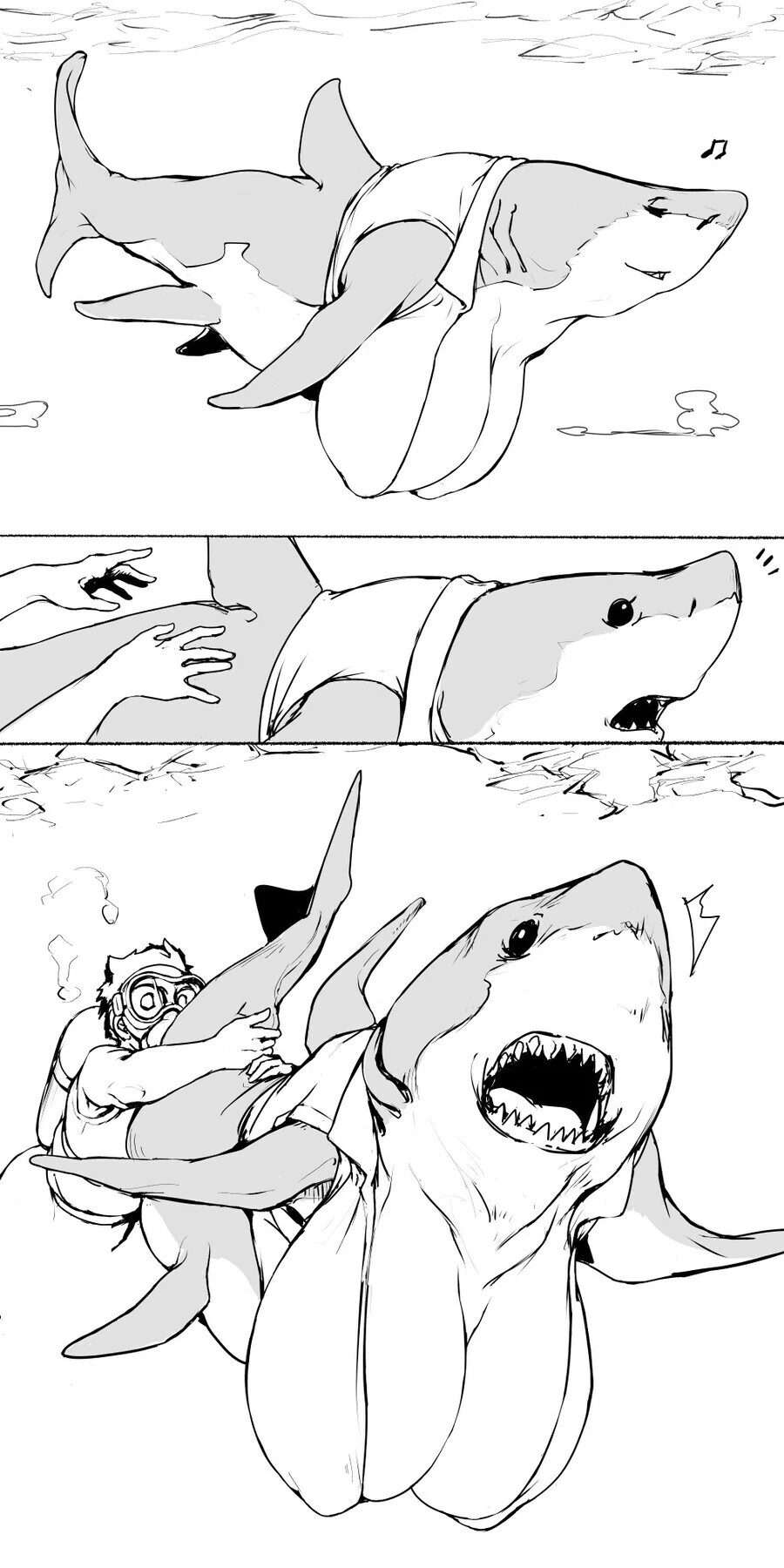 약 후)ㄱㅇ 상어이빨녀 범하는 만화.manga