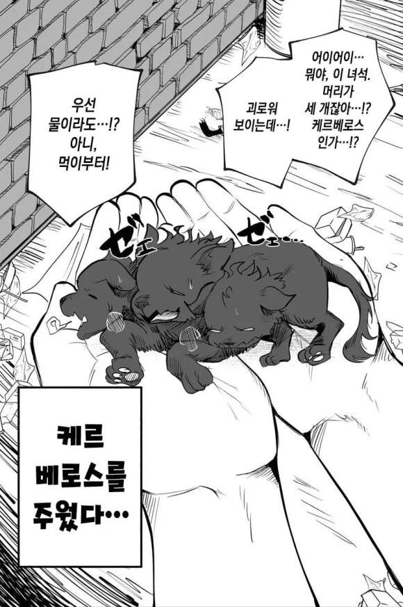 켈베로스 줍는 만화