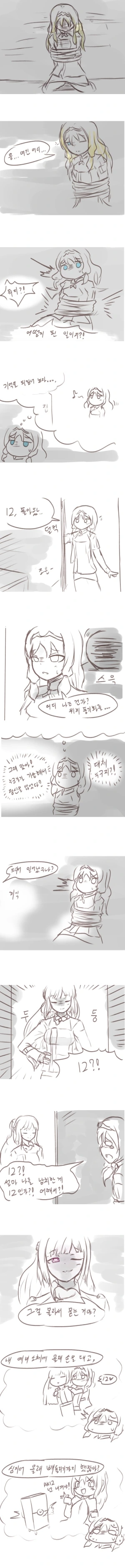[소전] (ㅎㅂ) 구사가 납치, 감금, ㄴㅇ을 당하는 만화