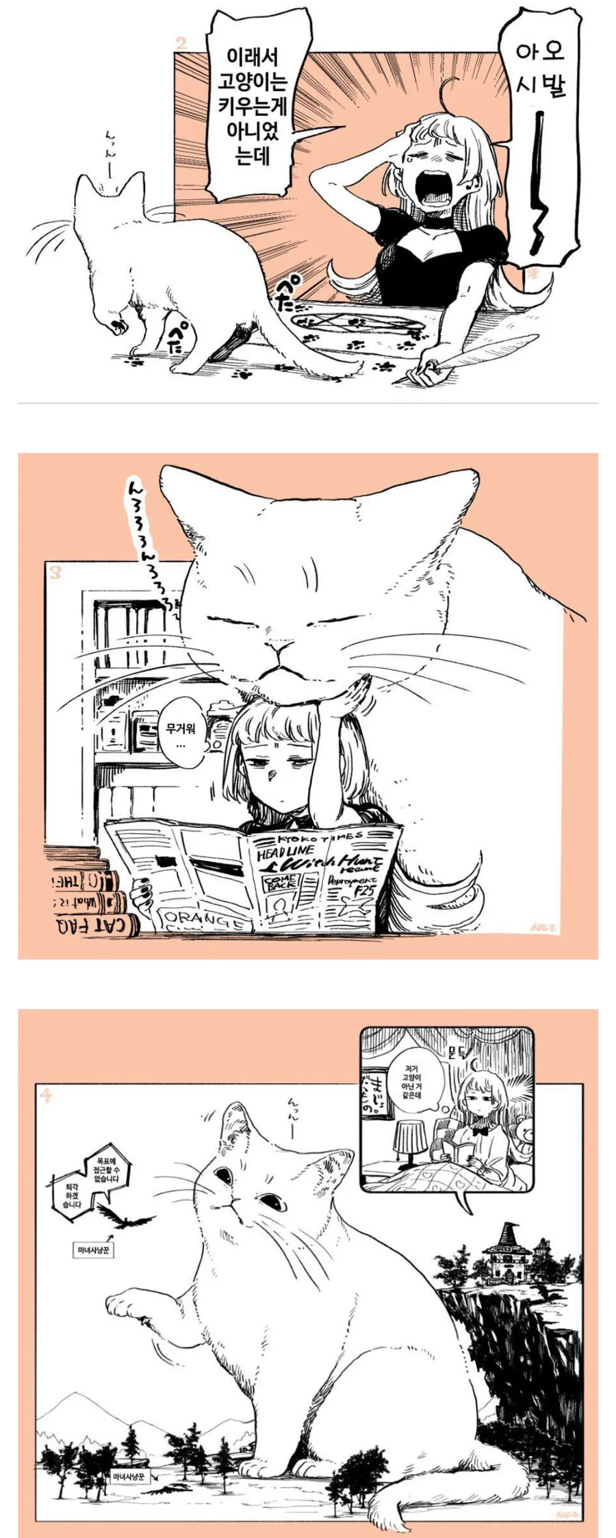 마녀가 키우는 고양이 만화 - 이미지 2