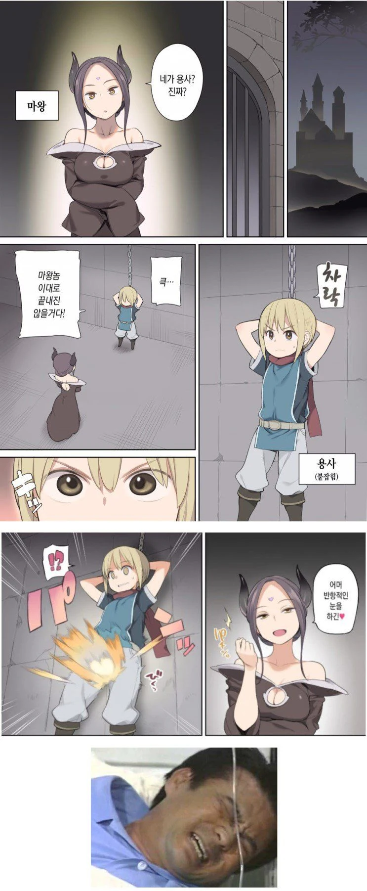 마왕에게 붙잡힌 용사의 최후.manga