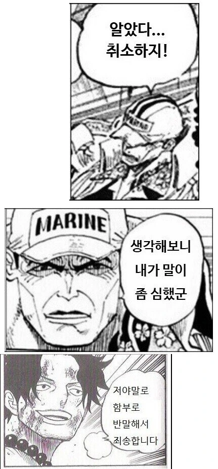 원피스) 비슷한 능력이라 성격도 잘 맞는 두 사람.