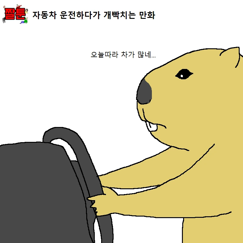자동차 운전하다가 개빡치는 만화
