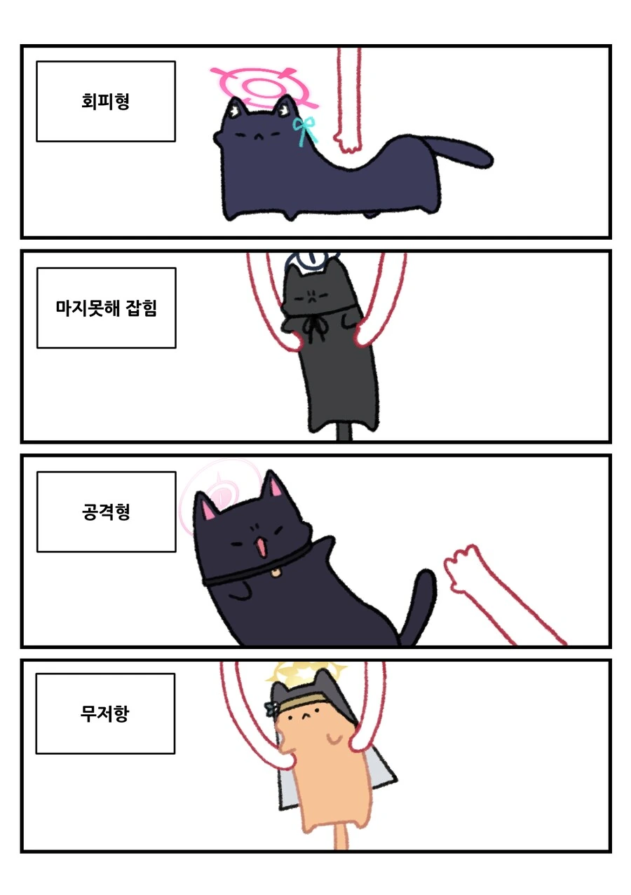 평화로운 블루 아카이브 동물원 4컷 만화 - 이미지 37