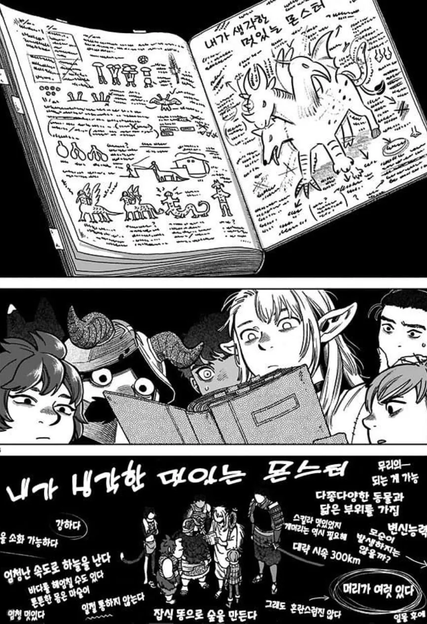 [던전밥] 라이오스가 똥싸는 만화 - 이미지 3