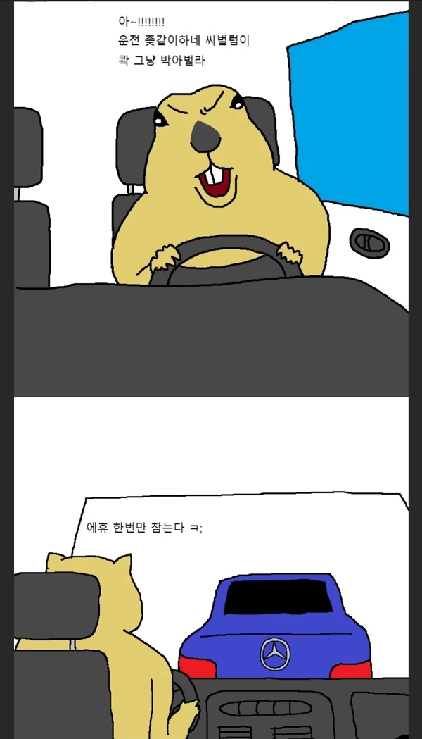 자동차운전 하다가 개빡치는 manhwa - 이미지 2