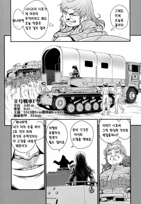 걸즈판처 _ 니시즈미 시호의 전차도 만화 02 - 이미지 35