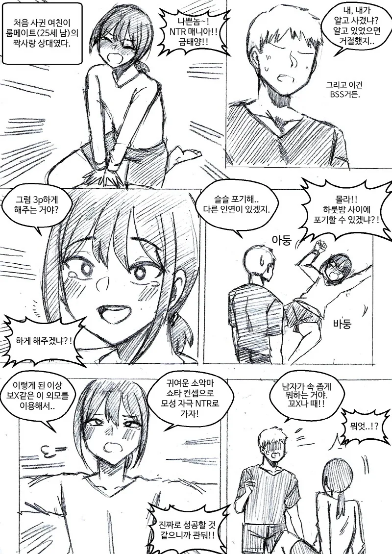 호모)ㅂㅊ 룸메이트 ntr 만화