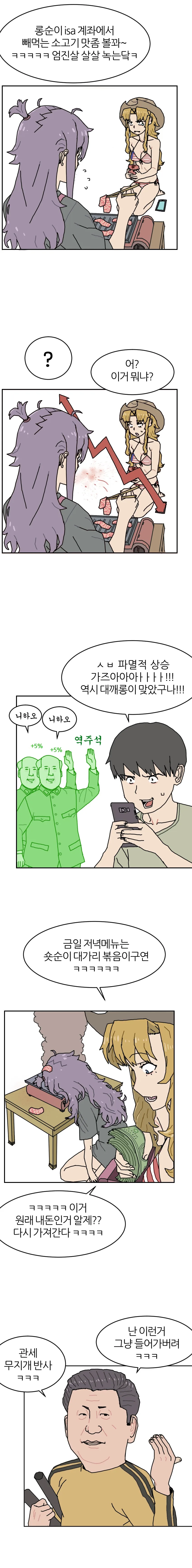 미국 주식에 돈 넣어서 돈 벌려는 만화.manhwa - 이미지 3