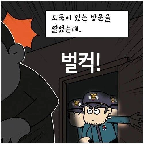 집에 도둑이 들어서 출동한 경찰.manhwa - 이미지 5