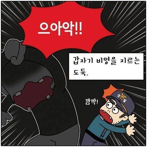 집에 도둑이 들어서 출동한 경찰.manhwa - 이미지 6