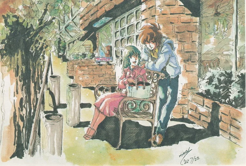 애니 캐릭터 디자인 천재가 22살 시절 만든 전설의 여캐.manga