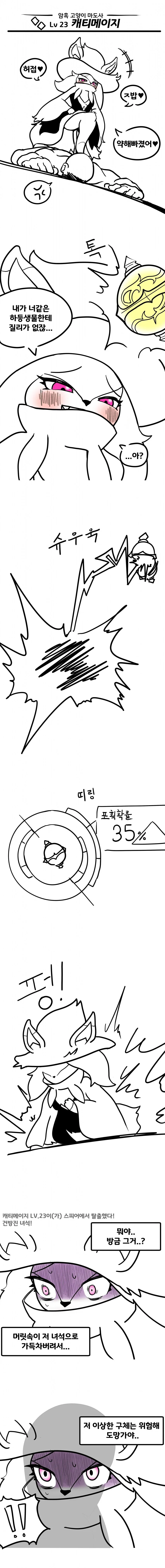 캐티메이지 세뇌ㅈㄱ하는 만화