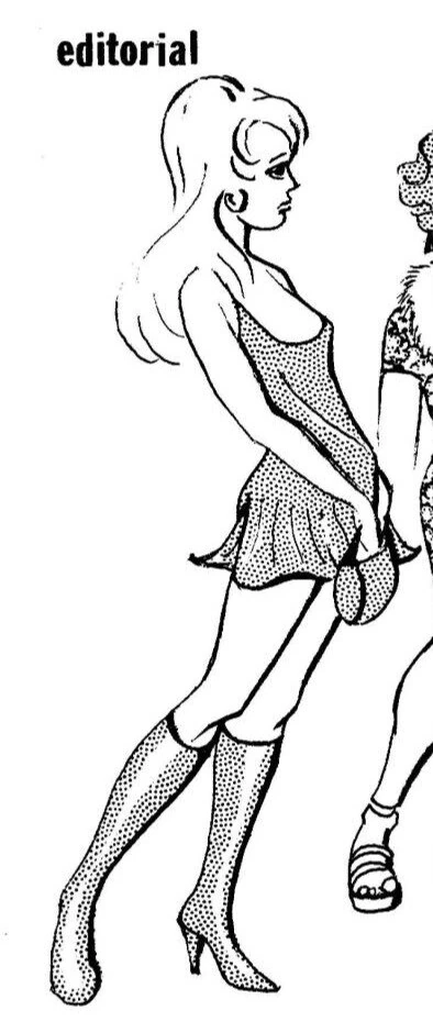 6070년대 미국 여장남자 만화 잡지 삽화 - 이미지 10
