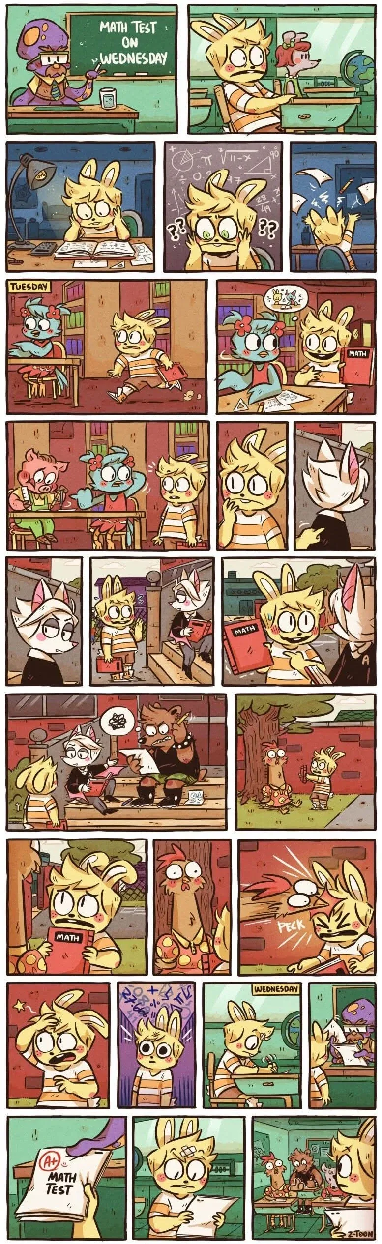 닭이 수학 가르쳐주는 만화