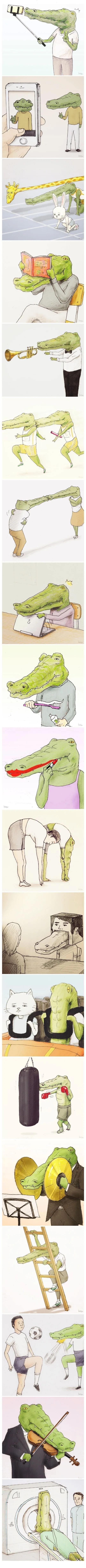 동물들의 고통 만화