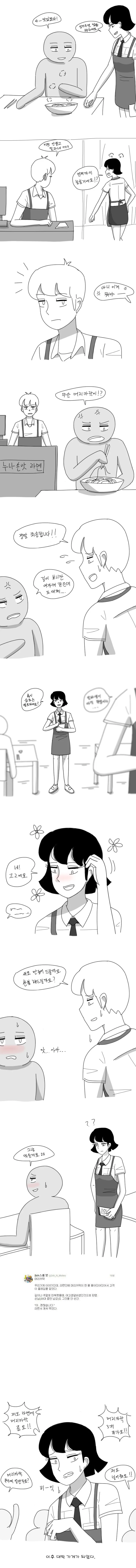 여고생이 서빙 알바 하는 Manga