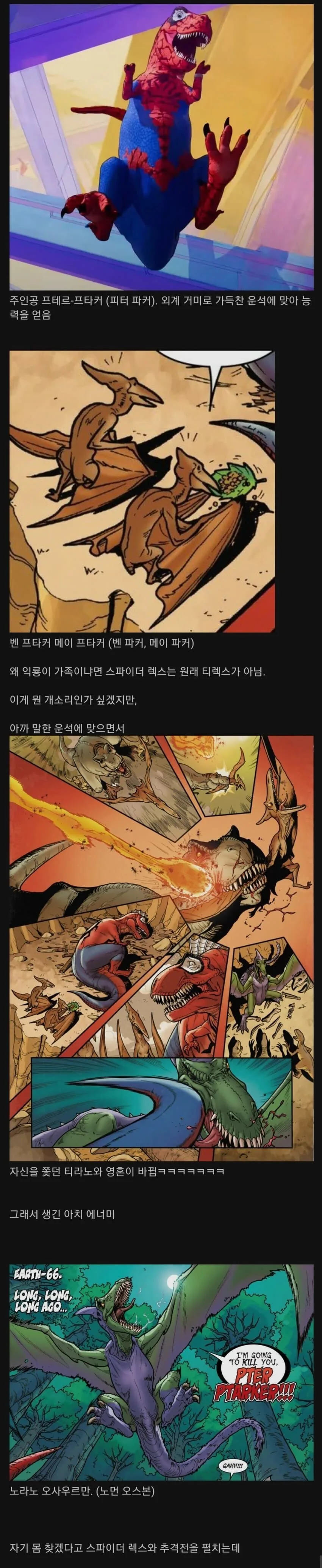 마블) 스파이더 렉스 세계의 일상