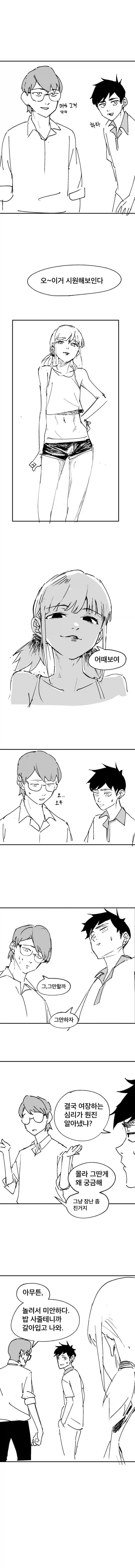 장난으로 여장시켜보는 만화.manhwa - 이미지 6