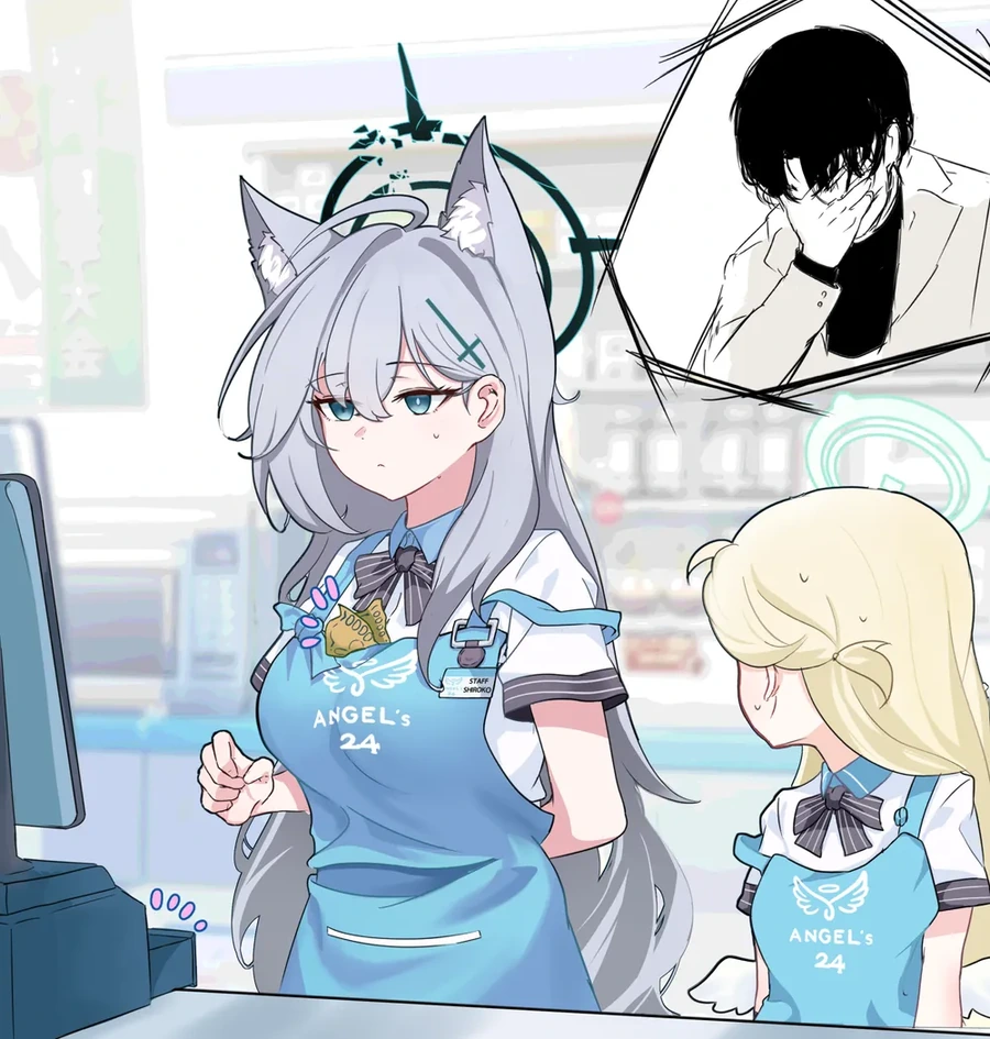 (몰루아카)편의점 알바를 시작한 커다란 시로코.manga