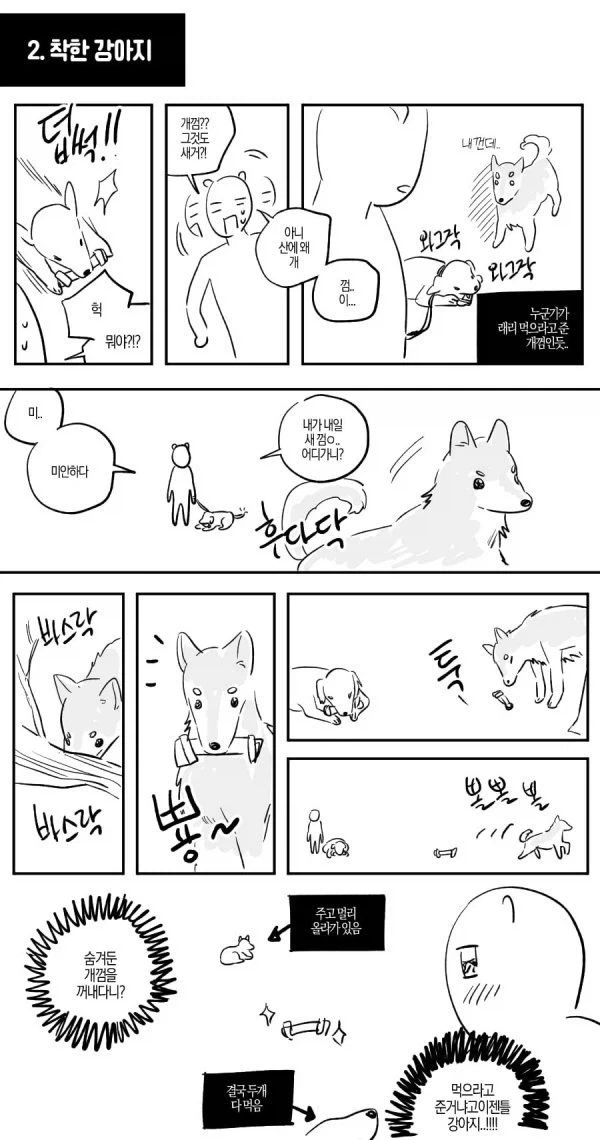 산에서 길잃은 사람을 도와준 유기견.manhwa - 이미지 6
