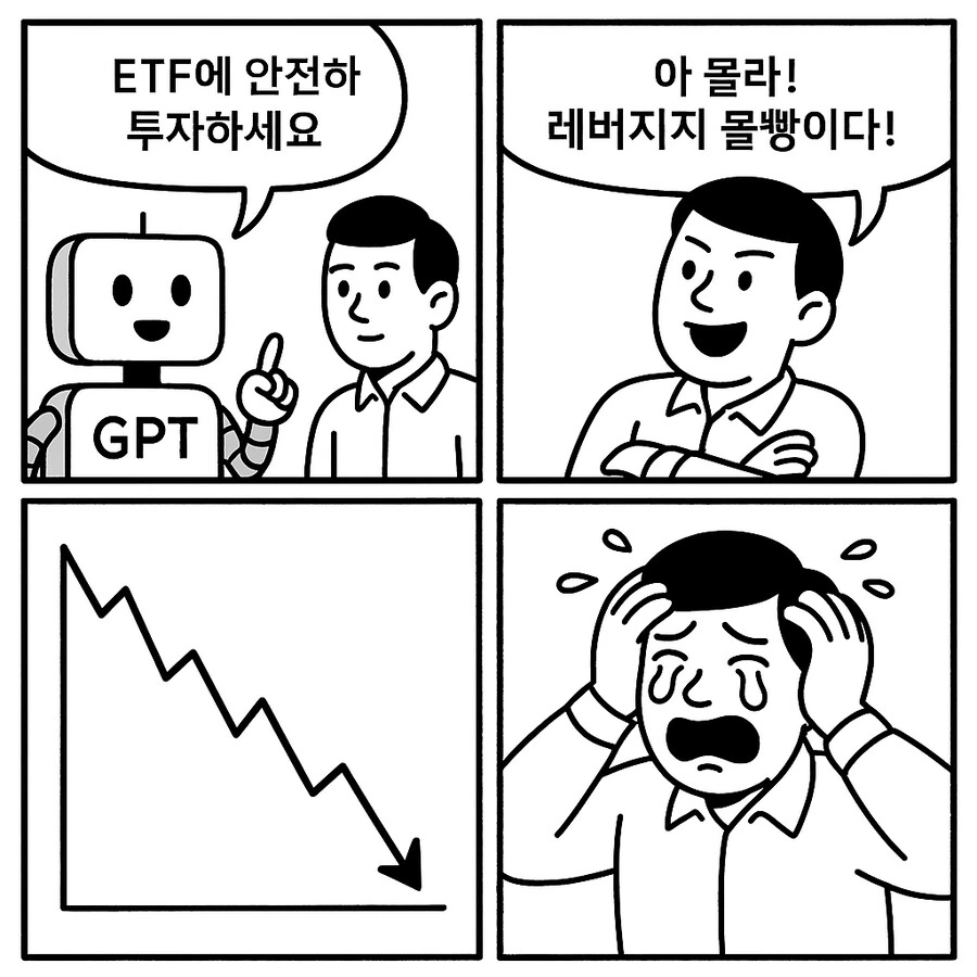 GPT가 그린 서학개미 만화