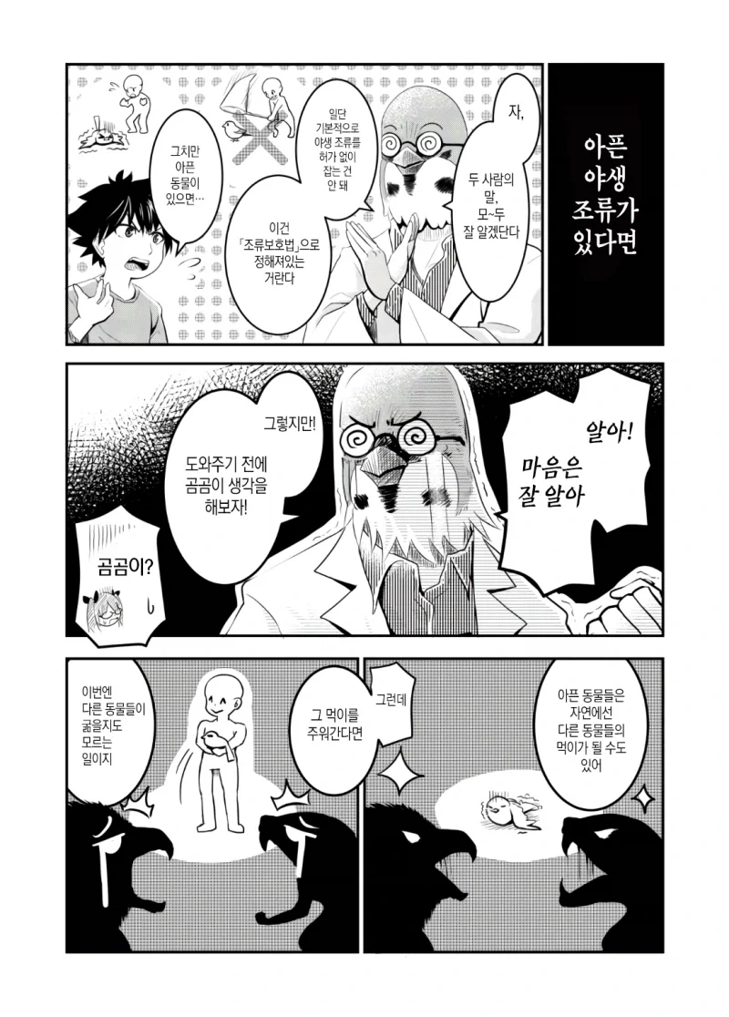 만약 쓰러져있는 새를 발견한다면.manhwa - 이미지 12