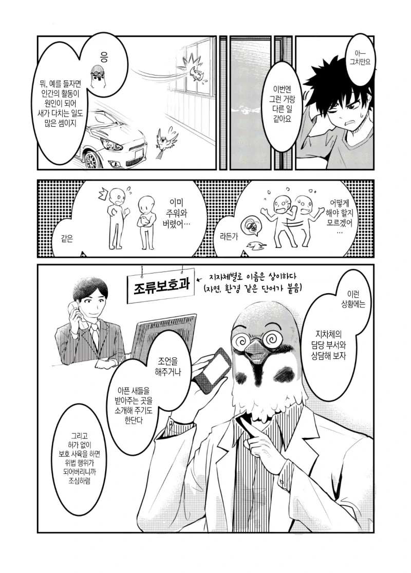 만약 쓰러져있는 새를 발견한다면.manhwa - 이미지 13
