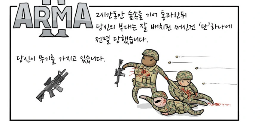 현대전의 보병1. 만화