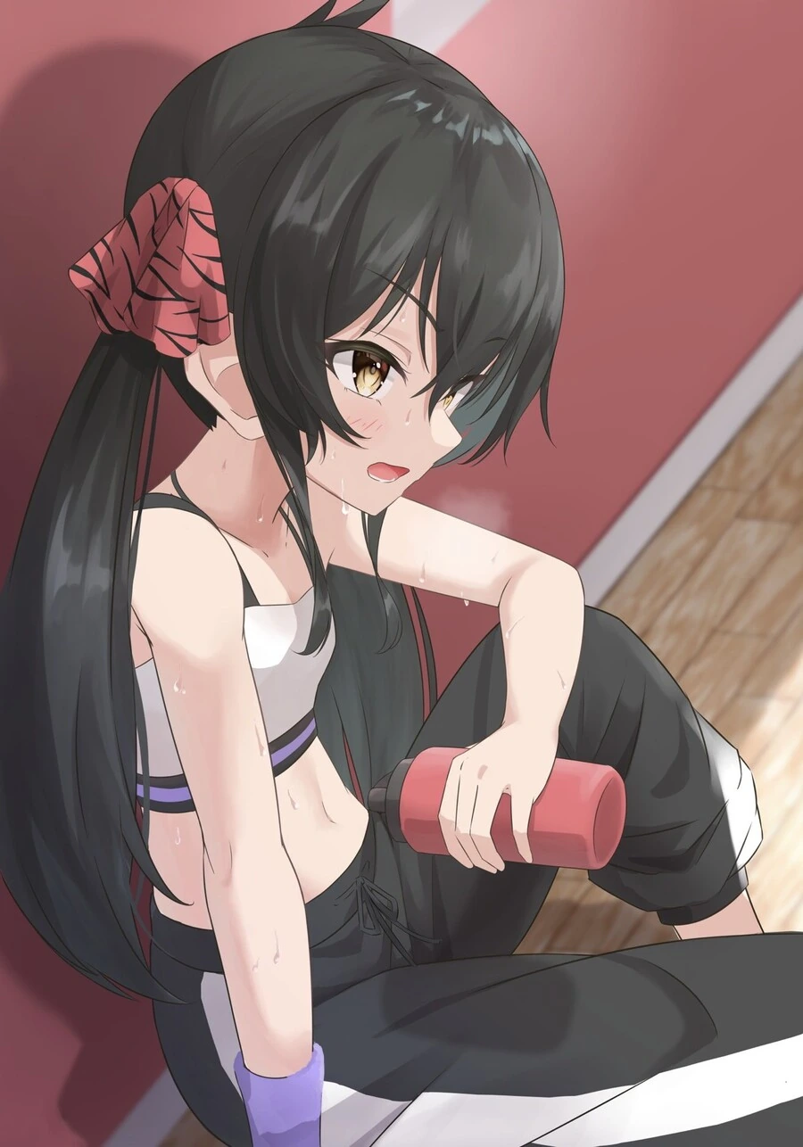 U149@) 트레이닝 직후 리사.manga