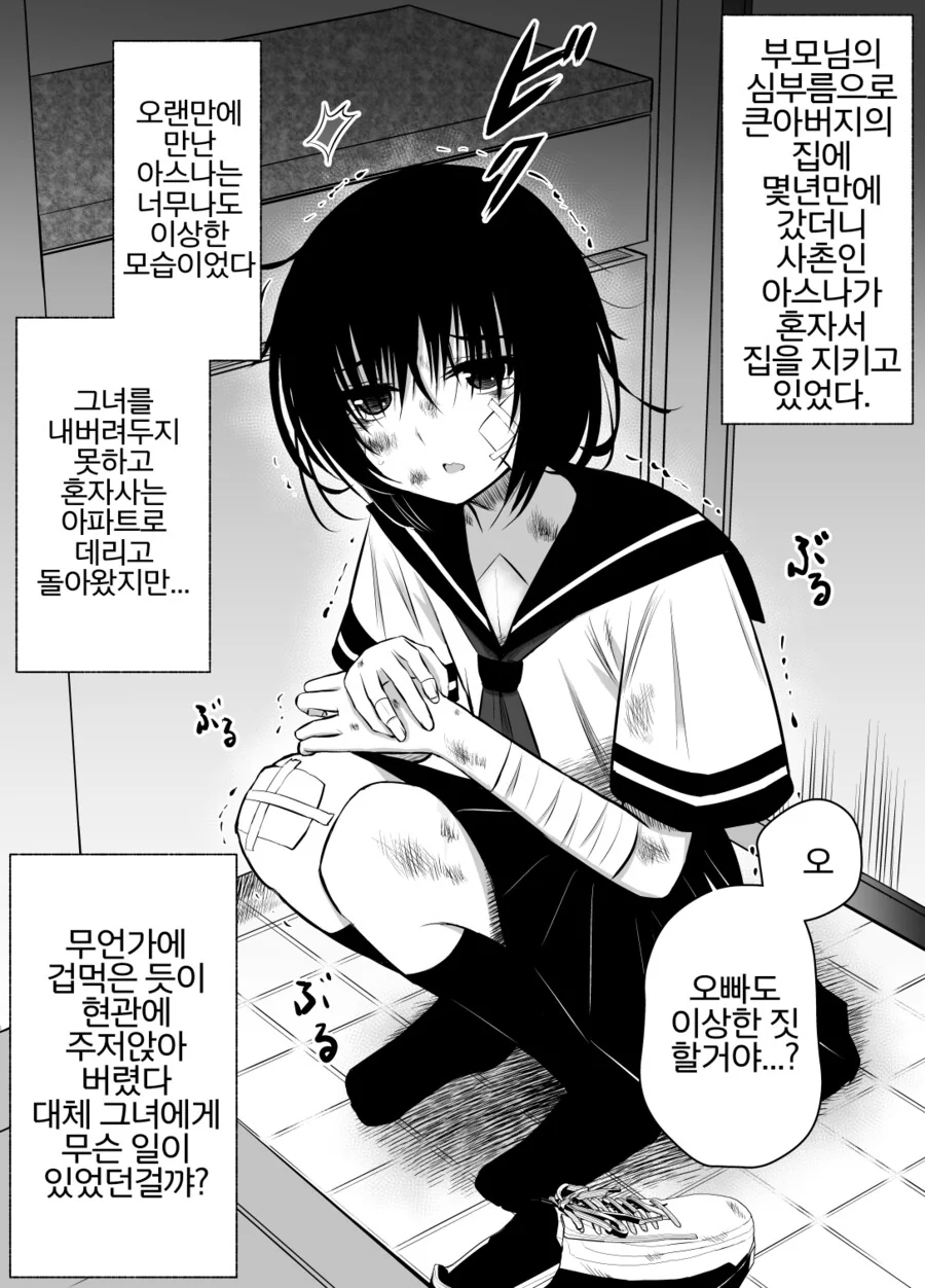 학대 당하는 사촌동생을 집으로 데려오는 만화