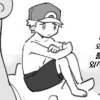 포켓몬) 바다에 놀러온 레드씨