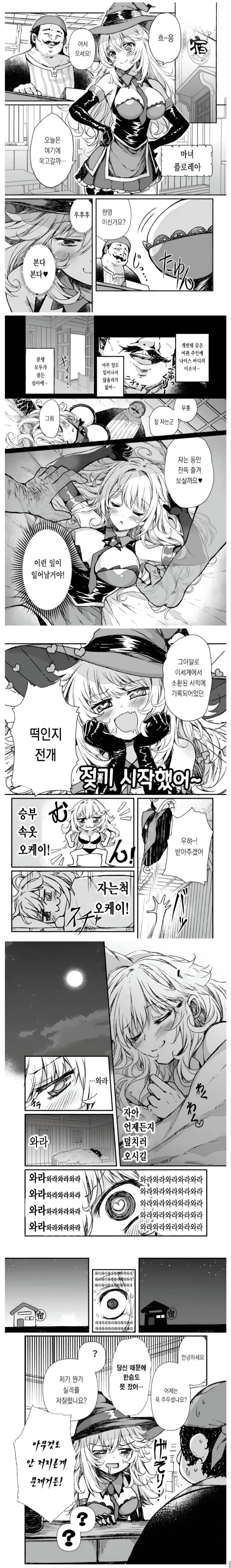 여관주인때문에 밤에 잠 못잔 마녀(ㄱㅅ큼)