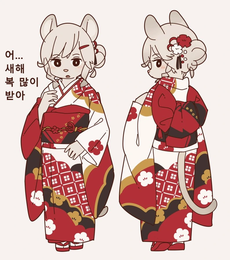 쥐띠 소녀랑 새해 참배가는 manga - 이미지 3