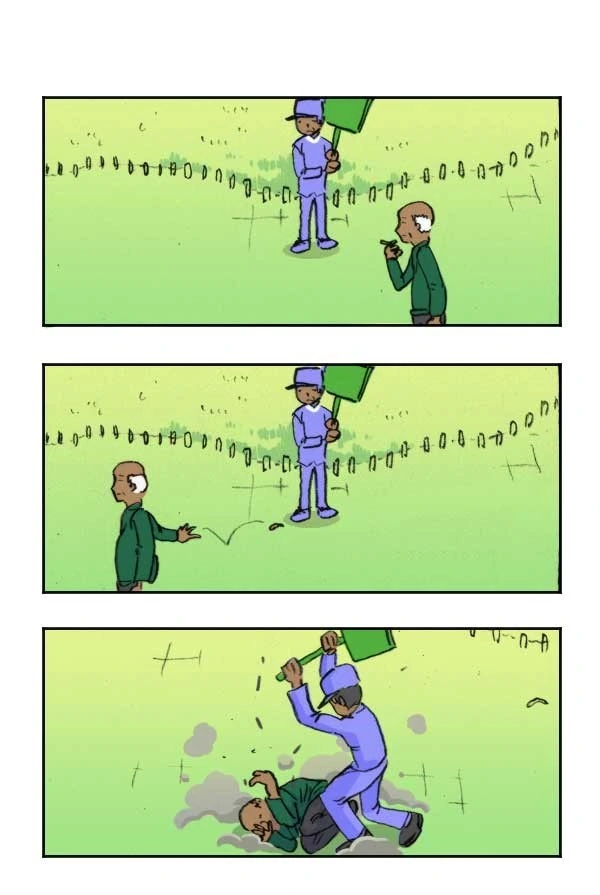 공원에 쓰레기를 버리지 못하게 하는.manhwa - 이미지 4