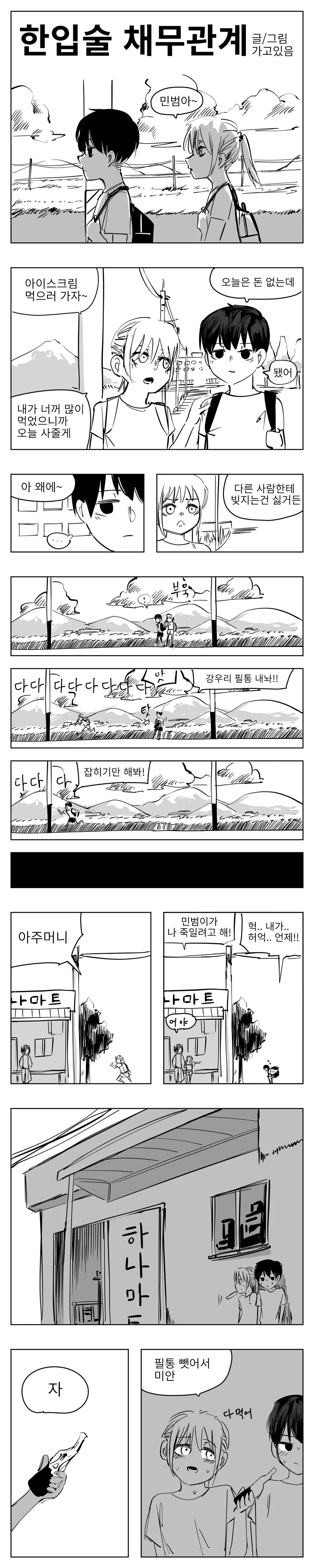 입술 채무 관계　Manhwa (약 스압)
