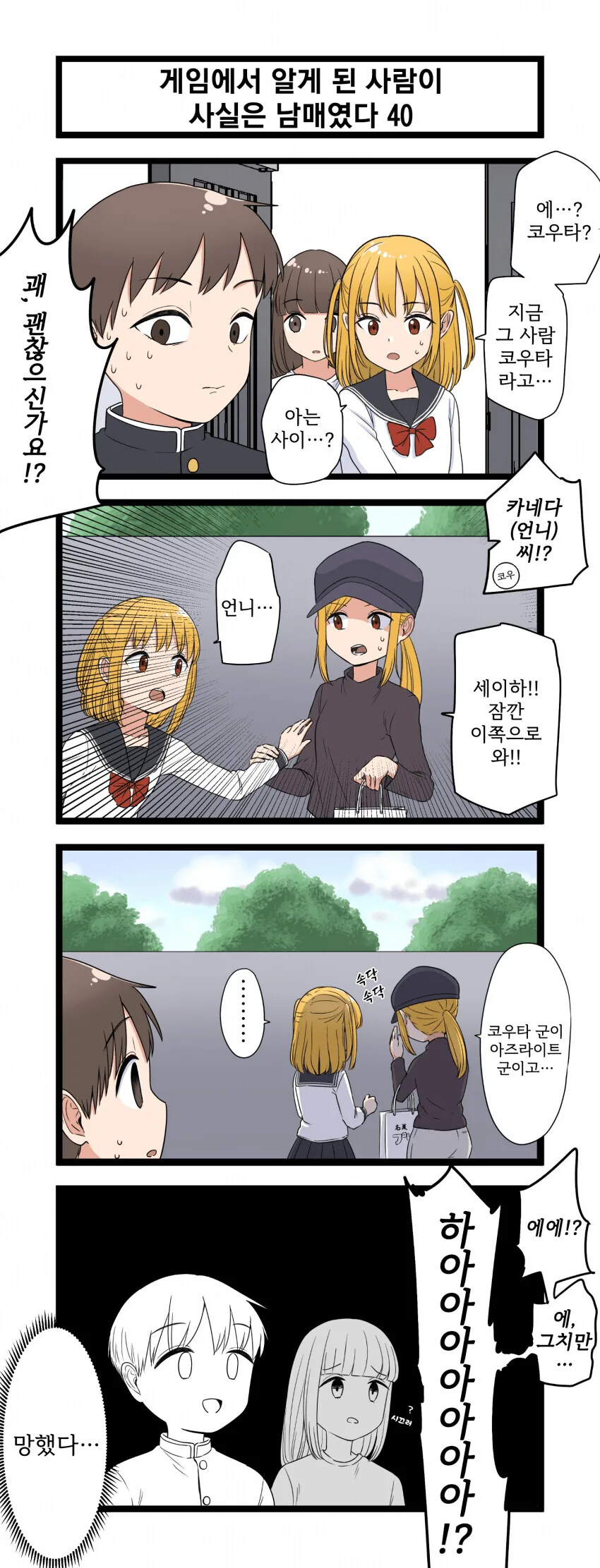 게임 속에서 만난 사람이 사실은 남매였다 모음.manhwa (스압) - 이미지 40