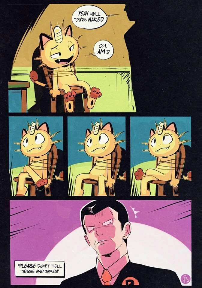포케몬)나옹이 비주기 유혹하는 만화.comic